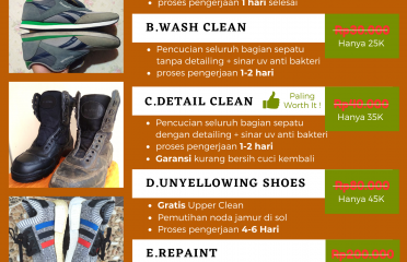 Cuci Sepatu Orange Shoes Care